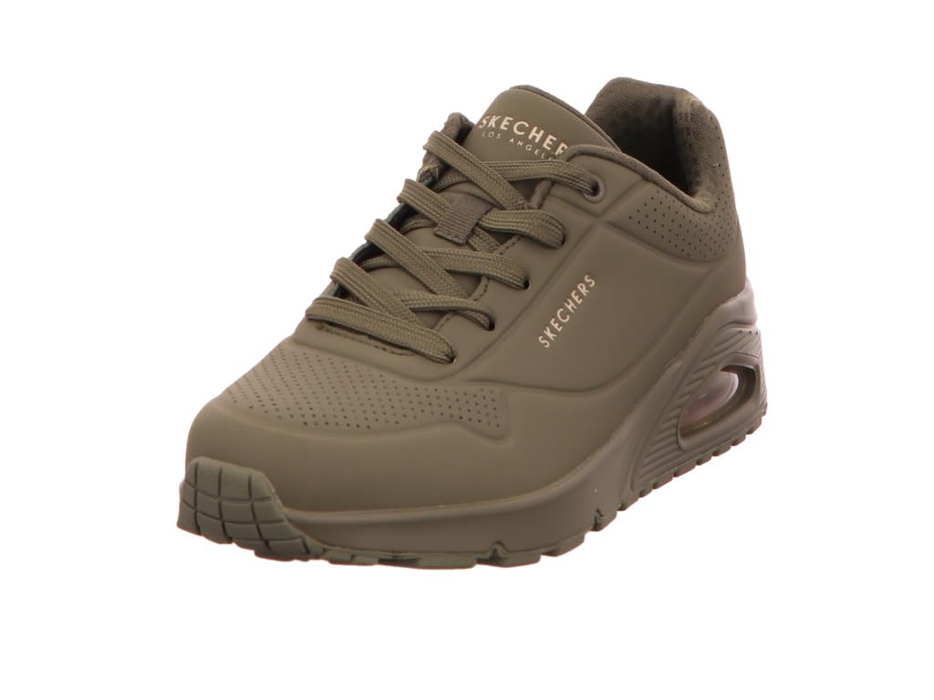 Skechers Uno, Zapatillas Mujer, Olive Durabuck, 38 EU