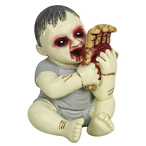 YYPLIAN Ghost Baby Doll Figurines Halloween Scary Resin Small Statue Creepy Zombie Baby Statue Decor Desk Decor (A)