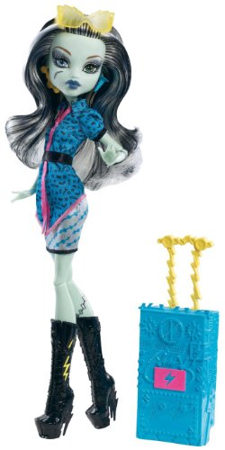 Muñeca Frankie Stein Monster High Travel Scaris miniatura 1
