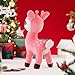 Lazada Christmas Plush Deer Stuffed Animal Pink Deer Plush Toy Baby Toys for Plump Tail 10 Inches Pink