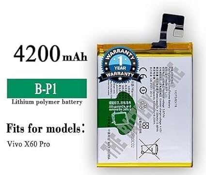 Image of THE BATTERY STORE Originl B-P1 Battery for Vivo X60 Pro Battery with 1 Year Warranty**** (PPP246)