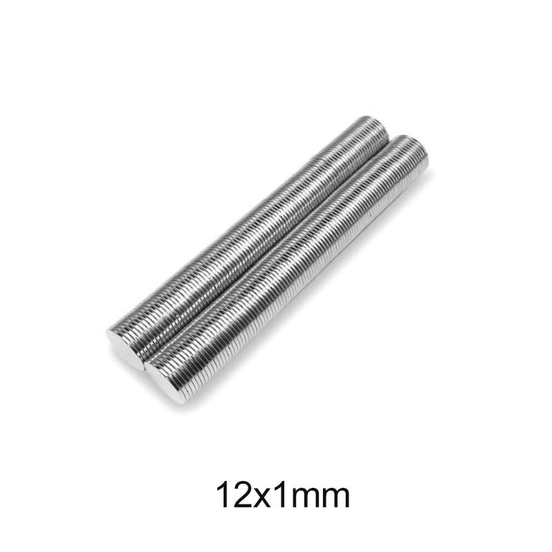 20~500pcs 12x1 Thin Circular 12mmx1mm Neodymium Disc 12x1mm Permanent NdFeB 12 * 1 Small Magnet(200PCS)