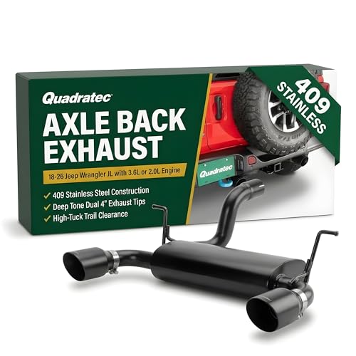 Quadratec Dual Outlet Axle Back Exhaust