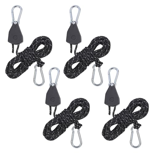 Synchtrac Longer 1/8' Adjustable Rope Hanger, 4Pcs 12FT...