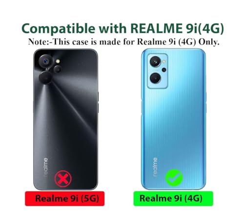 Image of Soft Rubber Back Cover Compatible Model for Realme RMX3491 / Realme 9i 4G - Transparent