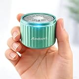 Andowl Mini Bluetooth Speaker, Portable Wireless Speaker with TWS Stereo Pairing, Built-in Mic, Micro SD Card Playback, LED Light Effects, Compact Small Speaker for Indoor & Outdoor Use, Blue