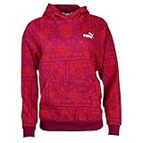 PUMA Womens Essentials Paisley Hoodie Athletic Outerwear Casual - Pink - Size XS
