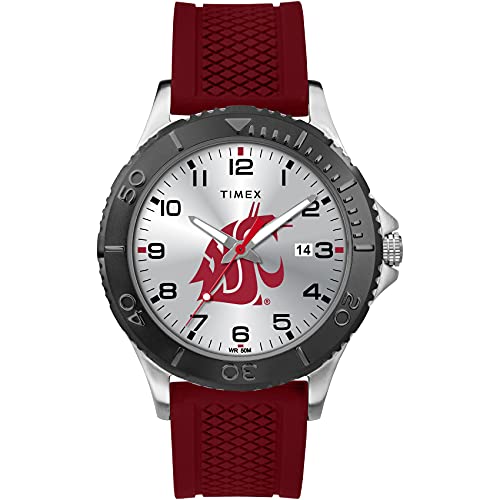 Image of Timex Tribute Men's Collegiate Gamer 42mm Watch - Georgia Bulldogs with Black Silicone Strap