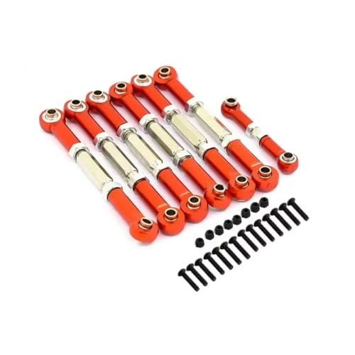 RC�J�[�p�X�e�A�����O�v�����b�h For Traxxas For Slash 2WD 7PCS/�Z�b�g ���^���t���J�[�v�����b�h RC�J�[ �I�t���[�h�ԗ� �ǐՎԗ��p�[�c�ƃA�N�Z�T���[ �A�b�v�O���[�h�����p(Red)
