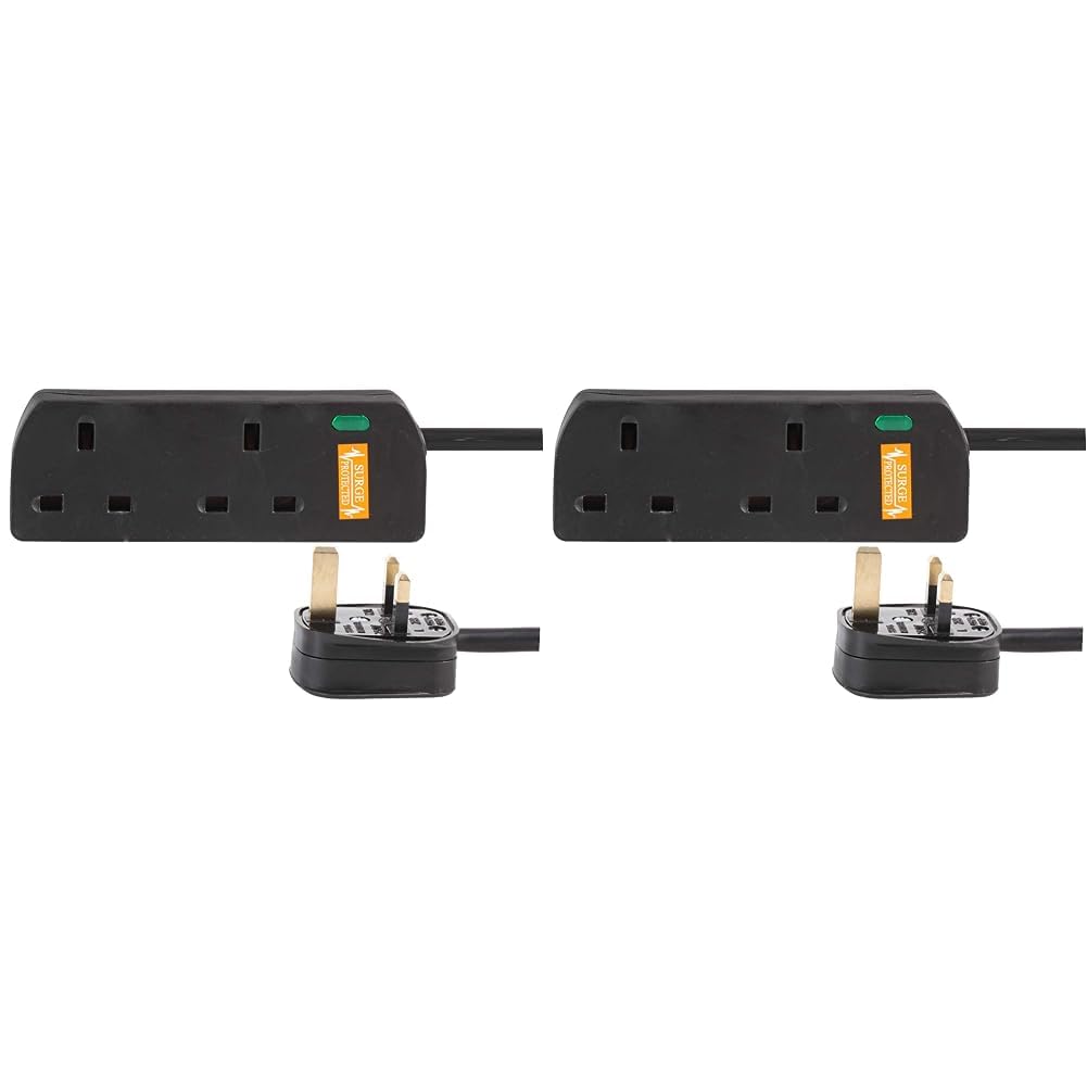 PRO ELEC PRO ELEC PELB1950 2 Gang Surge Protected Extension Lead White, 5m in use