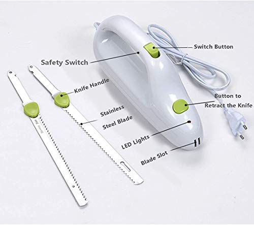 image for Miwaimao Electric Serrated Carving Knife,Automatic Frozen Meat Knife S