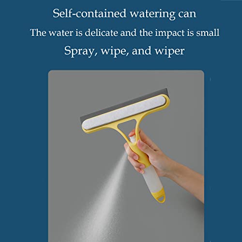 3Pcs 3-In-1 Window Squeegee, Multifunctional Window Cleaning Tools With Sponges And Spray, Window Washing Kit For Car Windshield, Household Glass Window, Shower Door #TOP3