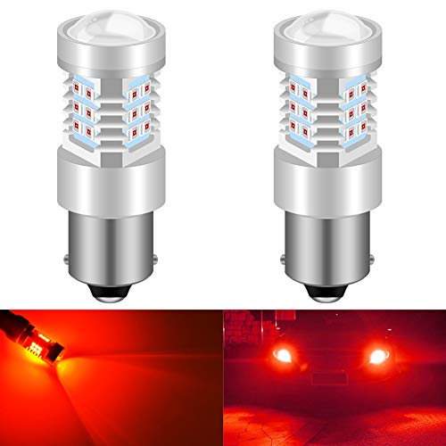 Katur 1156 Ba15S 1141 P21W 7056 Led Bulbs High Power 2835 21 Chipsets Super Bright With Projector Replacement For Tail Lights Brake Lights Turn Signal Lights,Brilliant Red (Pack Of 2) #TOP23