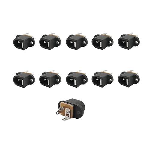 ZXMJYHK Connecteur CC Connecteur de Prise DC-016 DC Power Power avec Oreille DC016 PIN = 2,0 mm 3pin Dip Adaptation Adaptation 5.5MMX2.1MM ( Color : 20PCS ) Cover
