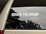 #Drain The Swamp car Decal American Anti Hillary Trump 2016 Funny HQ Bumper Sticker