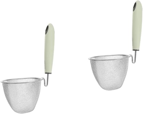 Colador de acero inoxidable para presentación de alimentos, cesta de hervir pasta, cesta para freír, colador de acero inoxidable, colador de fideos