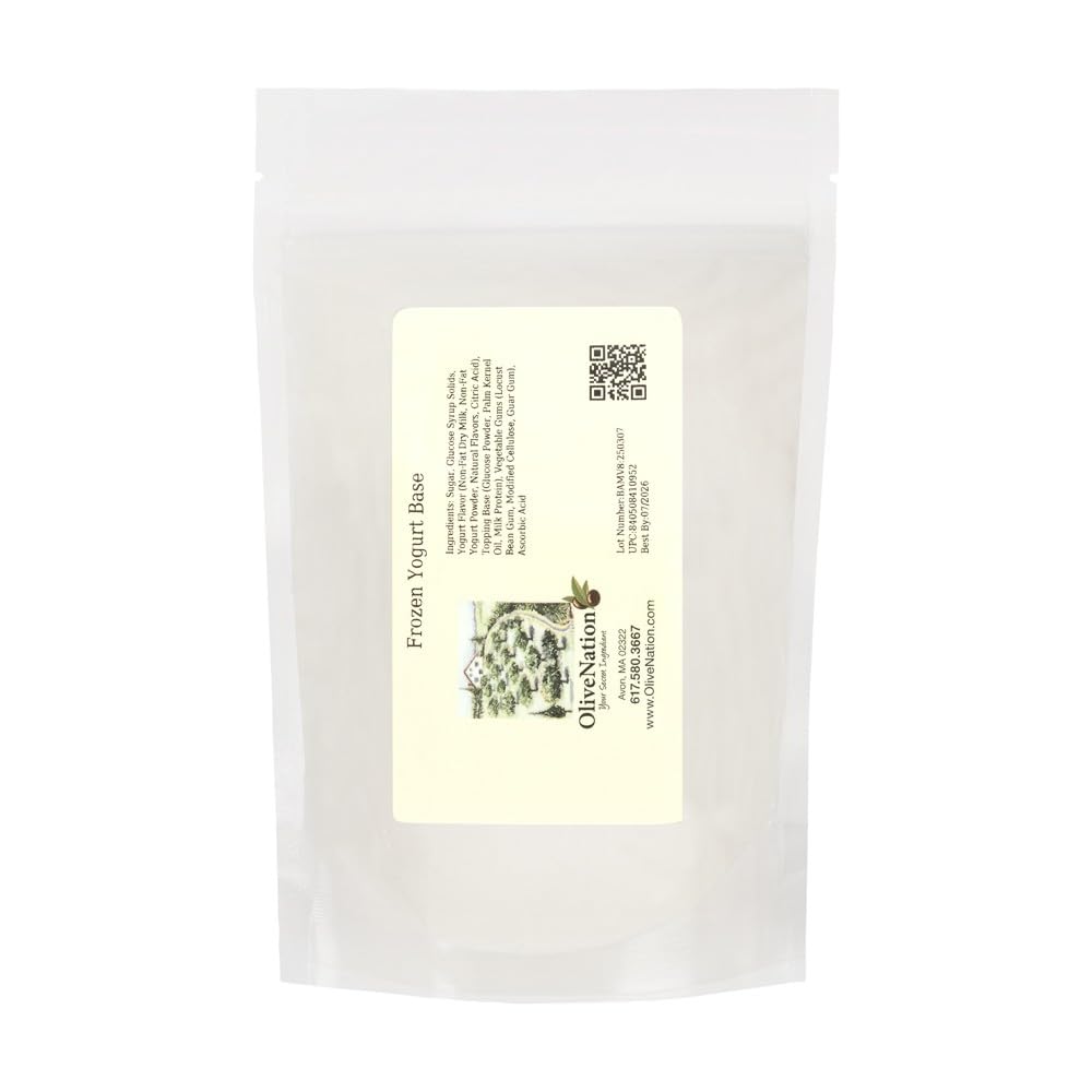 OliveNation Frozen Yogurt Base - Neutral/Plain Base Powder for Soft Serve & Hard Pack Frozen Yogurt Desserts & Beverages, Home Or Commercial Soft Serve Machine & Batch Freezer Use (160.00oz)