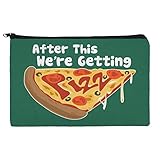 After This We're Getting Pizza Funny Makeup Cosmetic Bag Organizer Pouch