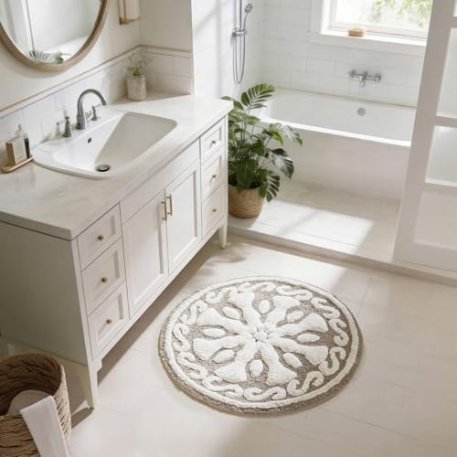 Madison Park Casablanca 100% Cotton Tufted Bathroom...