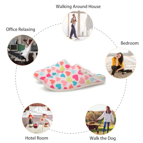 Image of Spesoul Fuzzy House Slippers for Women Men Indoor Closed Back Lightweight Cozy Faux Furry Lining Barefoot House Shoes Slipper Socks for Bedroom Home Office Yoga Outdoor Walking Shoes