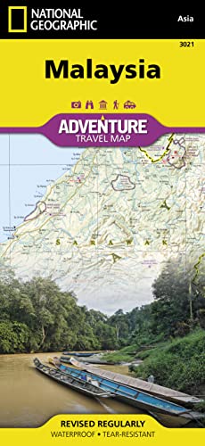 National Geographic Malaysia Map: Travel Maps International Adventure Map