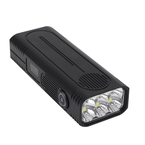 Lampe de poche plate étanche 10000 lm avec batterie 4200 mAh pour activités de plein air