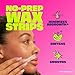 Nair Hair Remover Wax Ready Strips, Face and Bikini Hair Removal Wax Strips, Orchid and Cherry Blossom Extracts, Dermatologist Tested, Plus 4 Non-Flushable Post Wipes, 40 Count
