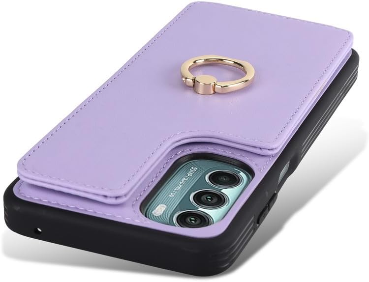 Miniatura 8 de Lipvina Funda para Moto G Stylus 5G 2022 con tarjetero, funda para Moto G Stylus 5G 2022 para mujer, tarjetero de crédito, soporte de anillo, fundas