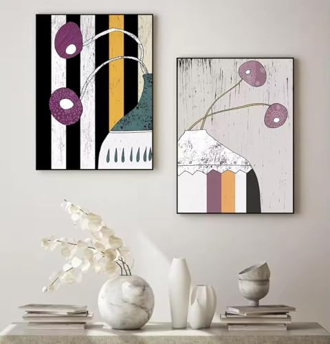 Impression sur toile XINBAO de fleurs médiévales grand format 70x100cm art premium