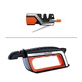 SHARPAL Pocket Knife Sharpener & Survival Tool with Fire Starter Whistle & Diamond Sharpening Rod,...
