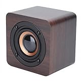  VBESTLIFE -Altoparlante in legno, altoparlante wireless portatile da 1200 mAh, per riprodurre musica, per feste/famiglie/interni/esterni/