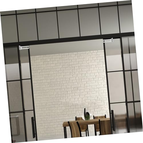 Outanaya 2 pares kit de herrajes para puerta plegable con pivotes superiores para puertas dobles, instalación fácil, previene hundimiento, para clósets y almacenamiento miniatura 4