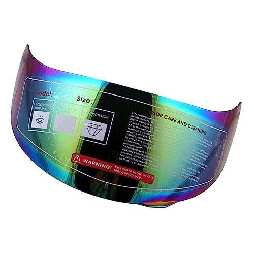 PRETYZOOM Detachable Motorcycle Visor PC Glare Windproof Shield Colorful Goggles Compatible with Agv Sv Lightweight Eye Protection for Cycling Riding