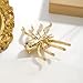 Brooch Pins Gold Spider Rhinestone Lapel Brooches for Women Fashion Jewelry Clothing Decoration Accessorie ﻿Backpacks Brooch