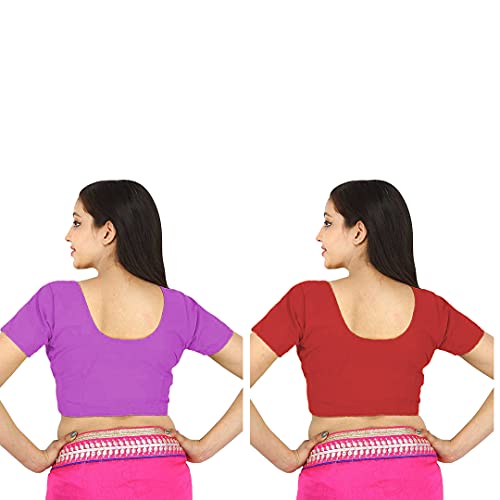Image of Namita Women's Rubia Cotton Solid Half Sleeve Blouse