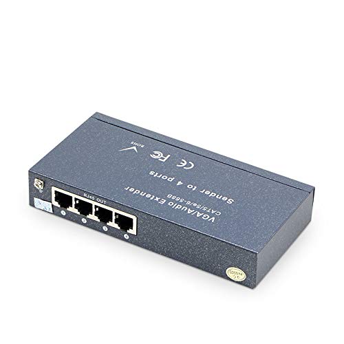 Gimax VGA extender, 100M range, 200M range, 300M range, VGA - RJ45 video extender - (Color: Sender)