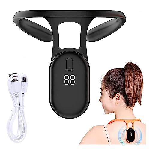 DEHIWI Electronic Posture Corrector, Intelligent Sensor Corrects Posture Electric Posture Corrector, Suitable for Working, Studying, and Other Occasions,Black