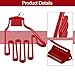 Glove Stretcher and Hanger for Golfers, Plastic Glove Dryer Rack for Sports Gloves Shape Maintenance, Portable Accessory Organizer with ABS(Red)