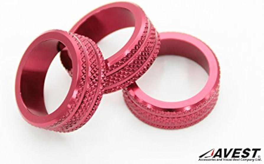 アクセサリー R Amazon | 86（ZN6) BRZ（ZC6) エアコン ダイヤル リング レッド