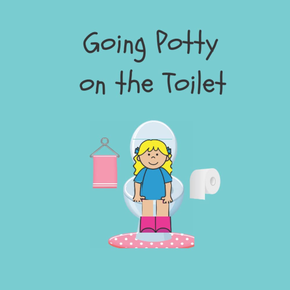 Going Potty on the Toilet - featuring a girl character