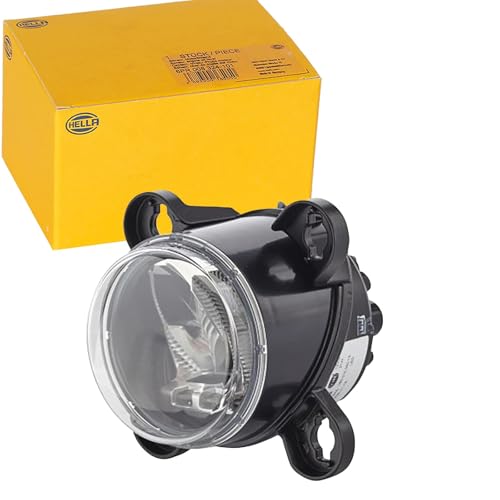 Projecteur principal LED HELLA 90mm phare encastré rond 12V 24V fiche Deutsch