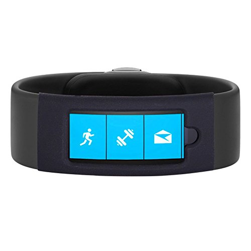 Moretek Silicone Band Cover for Microsoft Band 2 - Slim Designer Sleeve Protector Accessories Cases (Black)