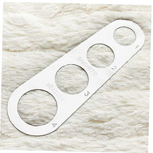 Lankater Acciaio Inossidabile Spaghetti Misuratore Pasta Misura Cook Utensile Cucina Strumenti di Misura a 4 Fori Porzione di Controllo