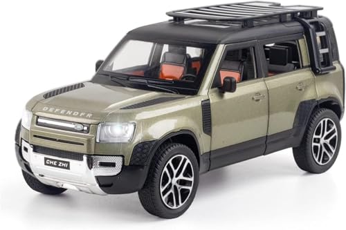 Image of NISHCHAY 1:24 Scale Land Rover Defender Alloy Metal Die-cast Toy Car with Pull Back, Openable Doors, Light and Music for Kids (Colour as per Stock) (Random Color)