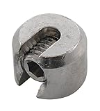 Abmasse laut Tabelle im Bild Pauli Edelstahldesign Edelstahl VA4 Seilklemmstopper Klemme Drahtklemme Drahtseil Drahtseilstopper (für 3 mm Drahtseil)