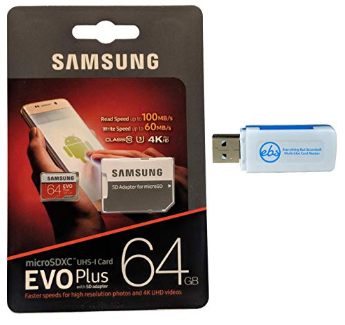 Samsung 64GB Micro SDXC EVO Plus Memory Card with Adapter Works with Samsung