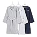 Lacoste Classic Pique Bath Robe, 100% Soft Cotton Terry, Unisex Bathrobe for Adult Women & Men, Luxury Robe for Spa, Super Absorbent & Quick Drying, One Size Fits Most, Micro Chip Grey