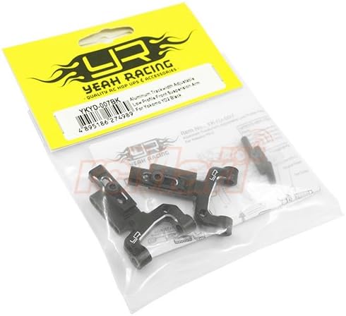 Yeah Racing Aluminum Trackwidth Adjustable Low Profile Front Suspension Arm For Yokomo YD2 Black #YKYD-007BK