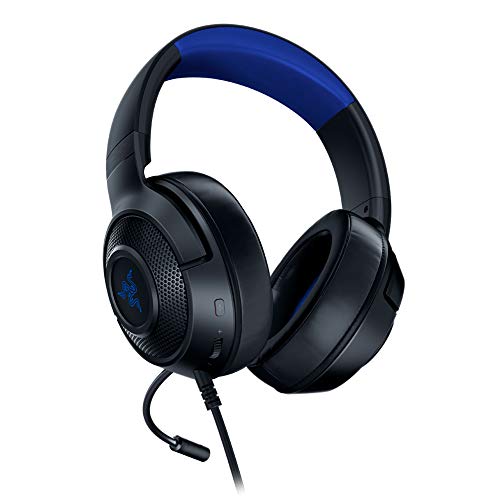 Razer-Kraken-X-para-Consolas-Auriculares-Gaming-Ligero-para-PC-Mac-PS4-Xbox-One-Switch-con-sonido-Envolvente-71-Controles-en-los-Auriculares-NegroAzul-for-Console
