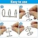 Marvexi 20Pcs Silver Metal 3 Ring Loose Leaf Binders Book Rings, 3 Ring Snap Ring Binder for Organizing Documents, Papers, and Notebooks, Ideal for Office, School, and Home Use
